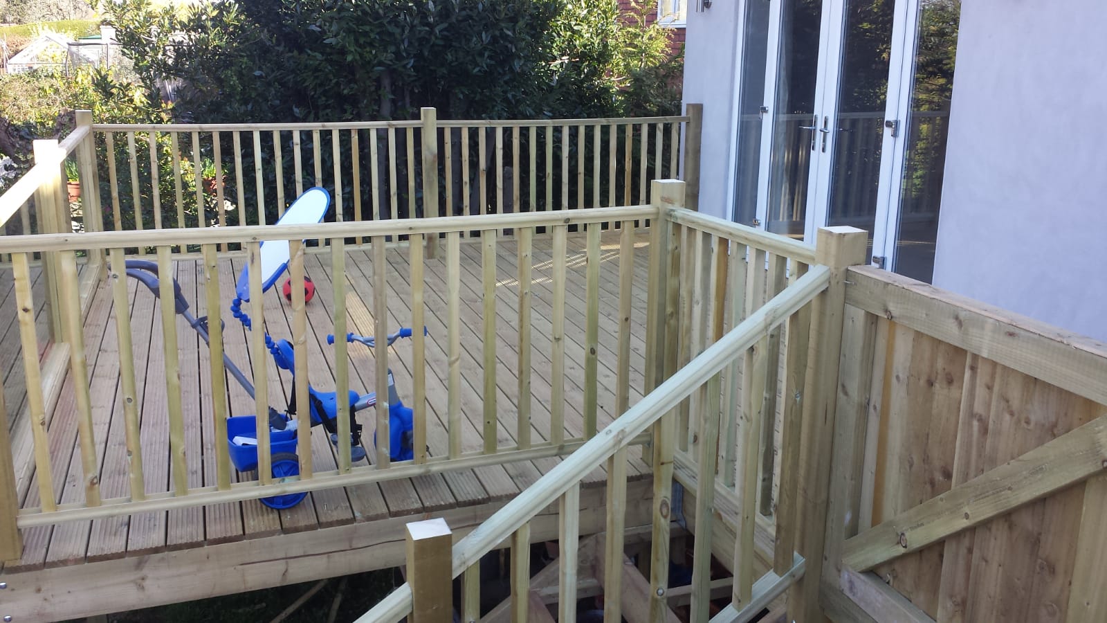 Composite deck build